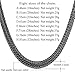 U7 Men Chain 18K Stamp Fashion Jewelry Foxtail Chain 6MM Wide Platinum/Black Gun Plated/Rose Gold/18K Gold Plated Necklace, Length 18 inch to 32 Inches