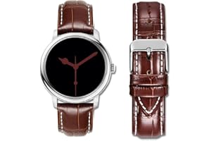 MOREANBELT Moran Genuine Leather Watch Band 18mm 19mm 20mm 21mm 22mm 23mm 24mm Calf Grain Watch Strap for Men and Women