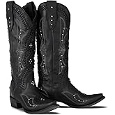 Yolkomo Cowboy Boots for Women Knee High Western Cowgirl Boots