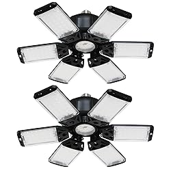 2Pack 160W Garage LED Light - 16000LM, 6+1
