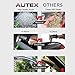 AUTEX 2 Pcs Tape On Window Visor Compatible with Bronco 1980-1996 F-Series Pickup Regular & Super Cab Window Deflector Visor Sun Rain Shade Wind Guard