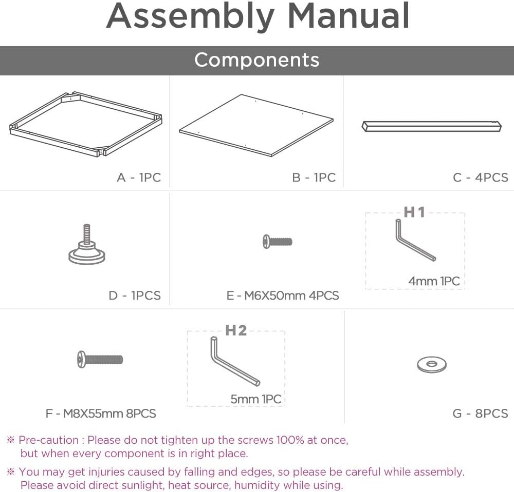 Roomnhome Bistro Table/Bar Table, 31.5"/47'' Dining, Solid Metal Frame, Sturdy Table/Bar Table with MDF Top with 29.5" / 33'' Height (Indoor Use Recommended) (Table/Oak White): Kitchen & Dining