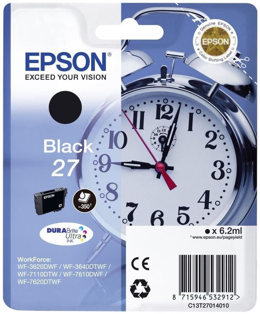 Epson Alarm Clocks Ink Cartridge for WF-3620DWF Series - Black