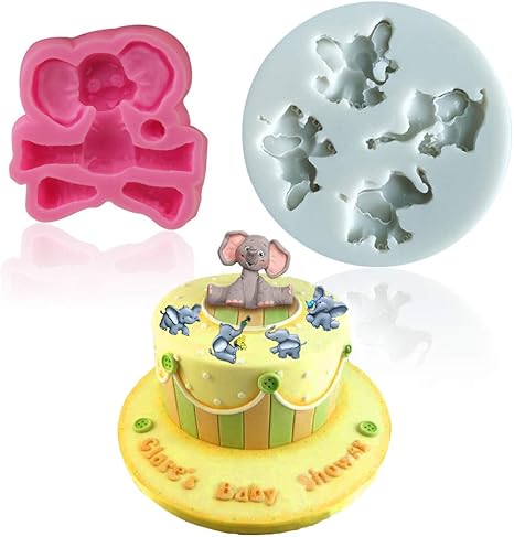 Mity Rain Elefanten Schokoladenform Kleine Elefanten Silikonform Fur Kuchen Fondant Cupcake Dekoration Sussigkeiten Kuchen Baby Party Zubehor Amazon De Kuche Haushalt