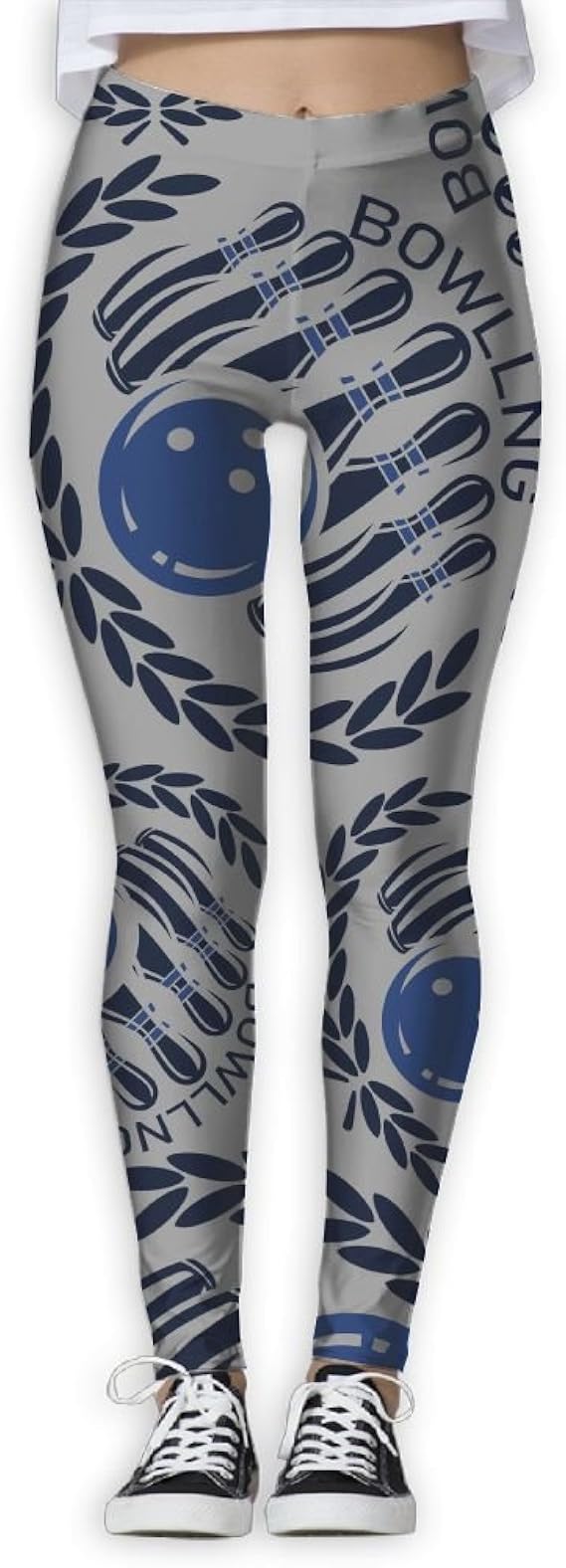 Funny Bowling Women Elastic Pants Leggings Fitness Power