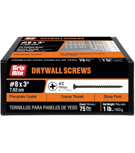 700 Viti Grip Rite #8 X 2 1/2 Pollici Per Esterni – Testa Piana Phillips Grigie