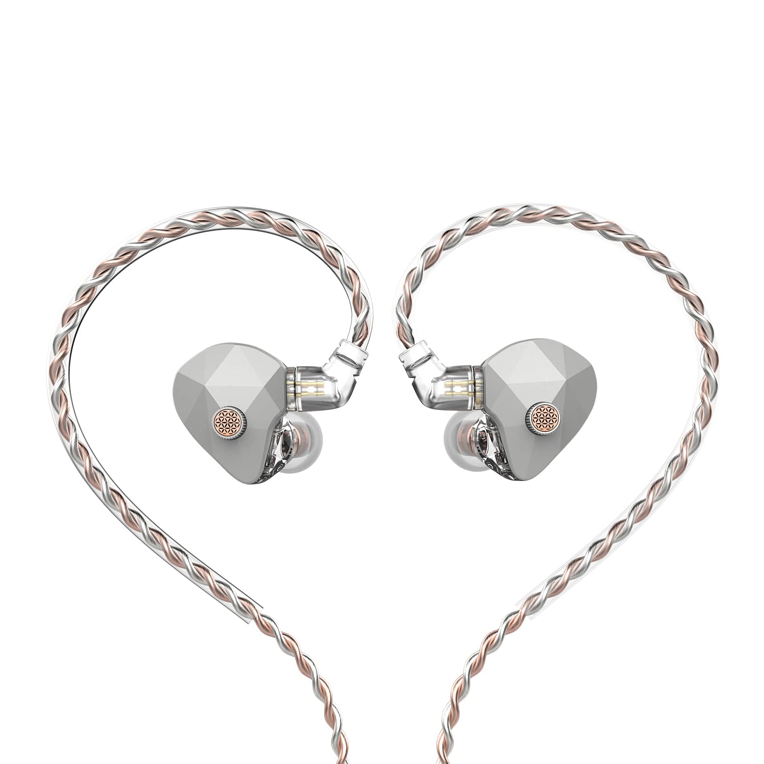 Hidizs MM2 in-Ear Monitors, Hybrid IEM earphones, 6mm Low-Voltage Magneto-Static BM Driver and 10.2mm Dynamic Driver, Magneto Static Hybrid Dual Drivers Hi-Res IEMs with 3 Tuning Valves