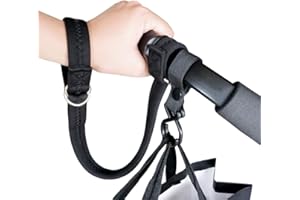 Baby Stroller Pram Wheelchair Safety Wrist Strap or Short Leash for Dog(Black)