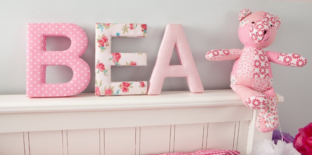 fabric letters for nursery wall