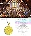Mens Necklace Christian Lord's Prayer ,Stainless Steel Bible Verse Serenity Pendant Jewelry Gifts for Women