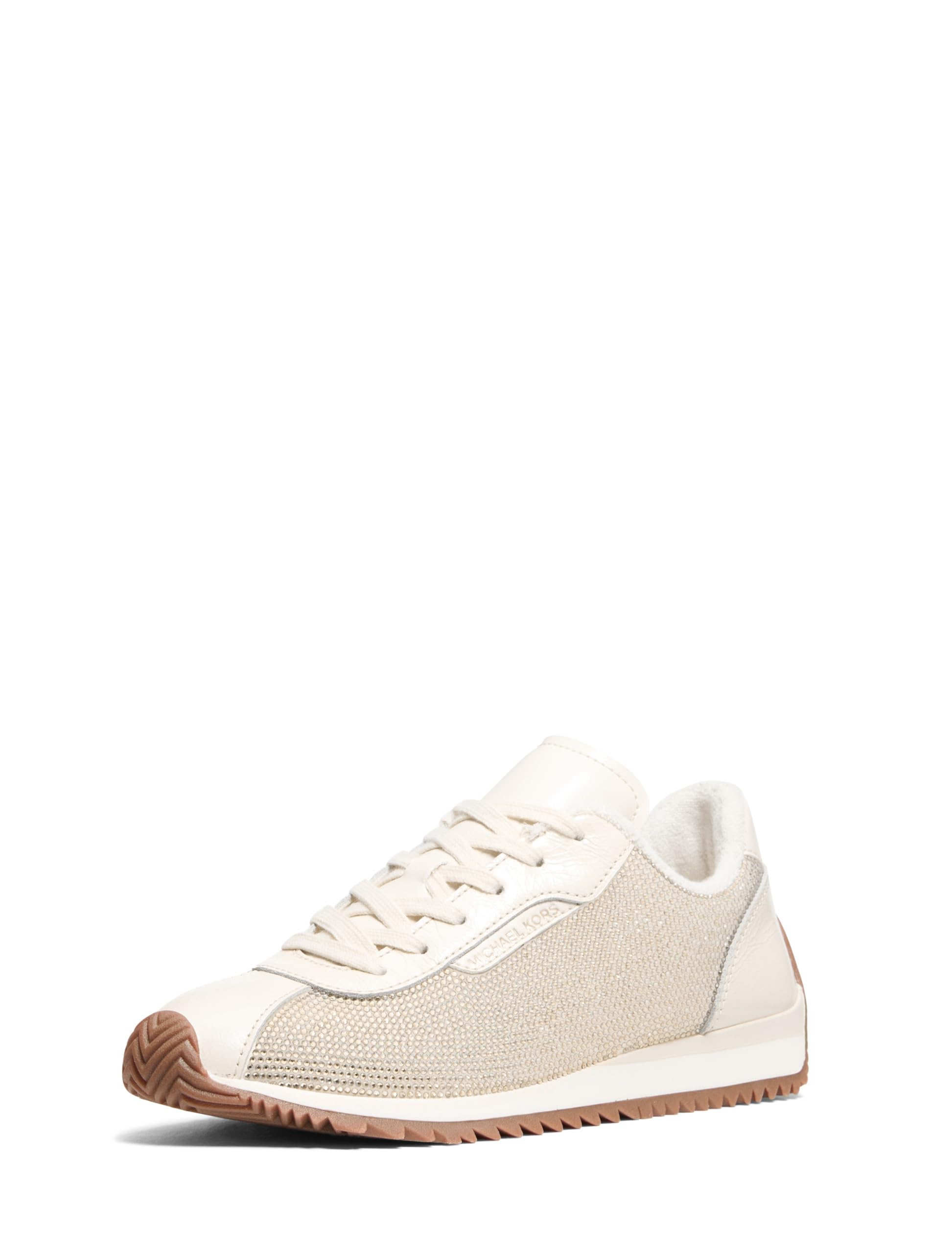 Michael Kors Women’s Rhodes Trainer, Light Cream, 11