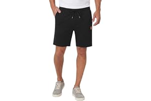 TUREFACE Men's Waffle Knit Shorts Breathable Classic Drawstring Athletic Sweatpants with 2 Deep Pockets S-2XL