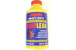 ABRO Heavy Duty Stop Leak Liquid, 11 oz., Fast-Acting, Safely Seals Leaks, Permanent Seal for Cooling Leaks, Lubricant & Rust Inhibitor, Ideal for Radiators, Water Pumps & Head Gaskets