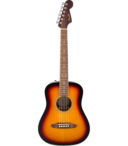 Amazon.com: Fender Redondo Mini Acoustic Guitar, with 2-Year