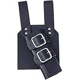 GORGECRAFT Renaissance Leather Sword Holster Black Right Hand Sword Sheath Belt Medieval Sword Frog Holster PU Leather Sword Holder for Dagger Knight Pirate Cosplay Costume