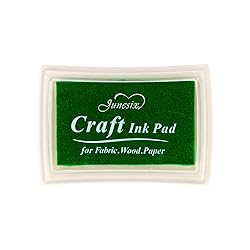 Dark Green Ink Pad Finger Washable Kids Stamp Ink