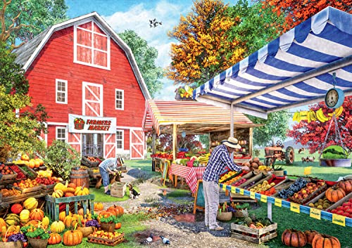 Buffalo Games - Dominic Davison - Grandpa's Farm Market - 500 Piece Jigsaw Puzzle for Adults - Challenging Puzzle Perfect for Game Nights - Finished Puzzle Size is 21.25 x 15.00