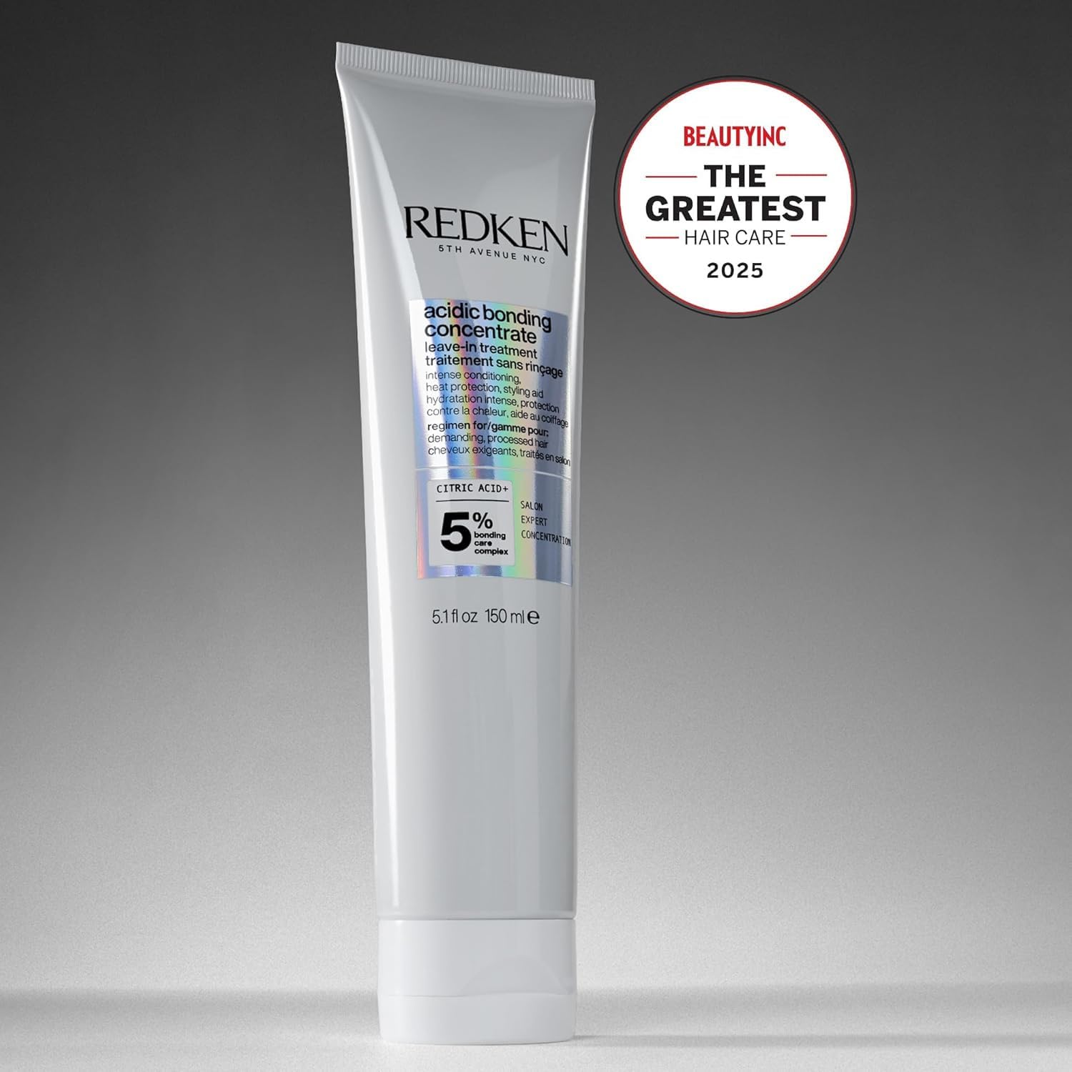 Redken Acidic Bonding Concentrate Leave In Conditioner - Hair Repair Treatment For Weak & Damaged Hair, Bond Building & Strengthening, Smooths & Provides Heat Protection