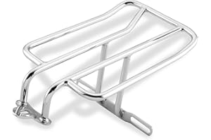 BIKER'S CHOICE Bikers Choice Chrome Luggage Rack for 1991-2005 Harley-Davidson Dyna Models - One Size