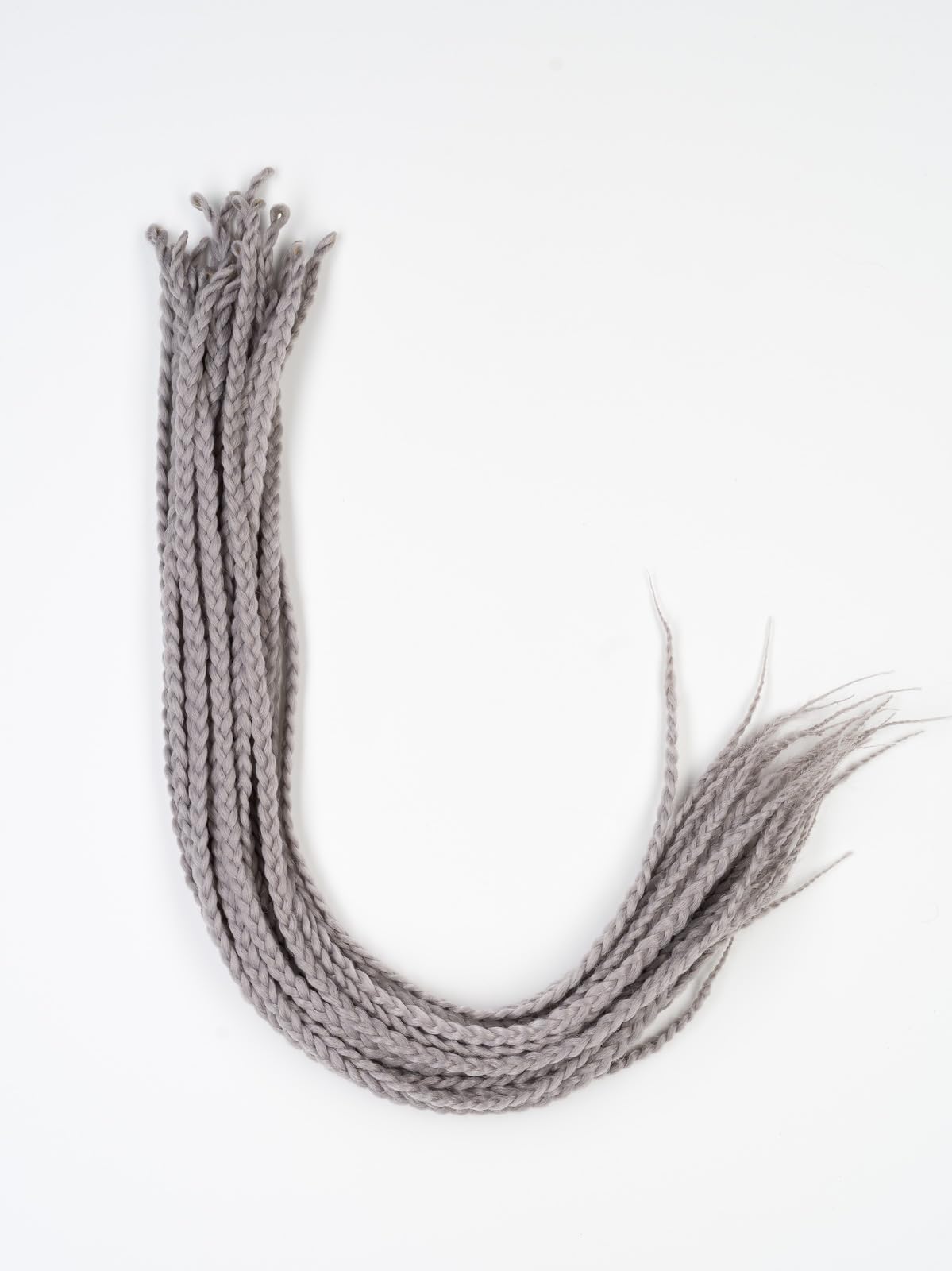 DreadLab - Box Braids Pre-Looped Senegalese Twists Single Ended (24"/ 60cm) (#39 Silver Grey)
