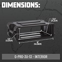 Gator Cases Pro Series Rotationally Molded 3U Rack
