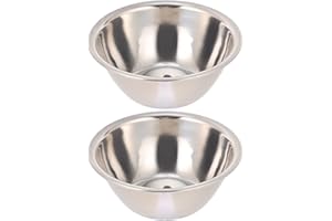 Baluue 2pcs Medical Bowl Bowls Thickened Iodine Cups with Seamless Construction Basin, Medical Stainless Steel Bowls for Sponges Dressings Fluid