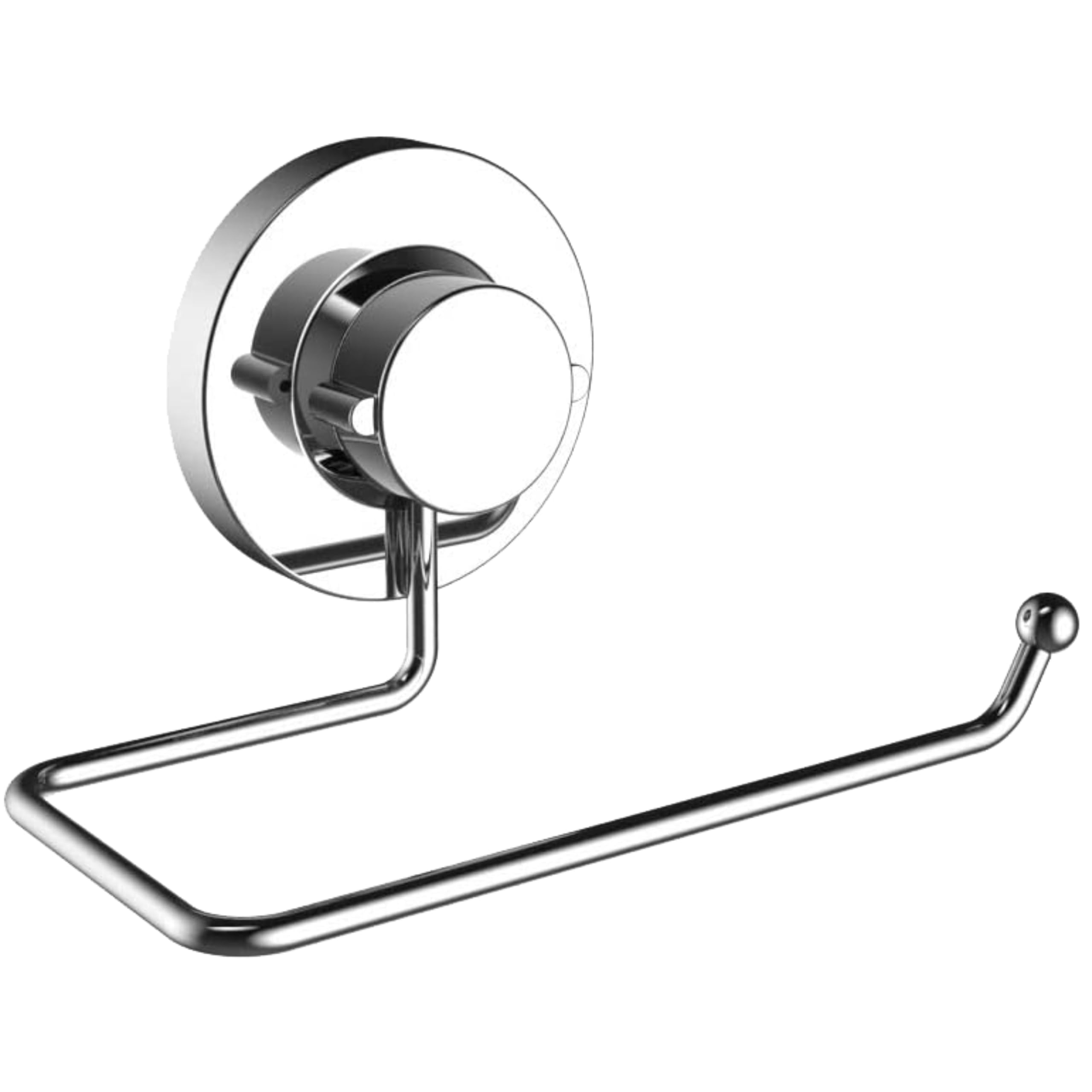 Britten & James Toilet Roll Holder Suction Fit Rust Proof Stainless Steel