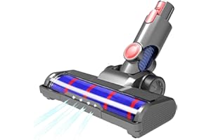 Viluona Vacuum Soft Roller Brush Head Replacement for Dyson V7 V8 V10 V11 V15 Hardwood Floor Attachment with 4 LED Headlights [v10 Slim, v12, sv18, Ball Series Not Compatible]