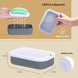 TITATI Large Travel Soap Case, Leakproof Shampoo