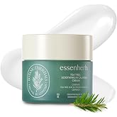 ESSENHERB Tea Tree Calming Cream for Acne-Prone &amp; Sensitive Skin | Soothing &amp; Blemish Care with Cica, Madecassoside &amp; Panthenol | Korean Skincare 2.70 fl oz