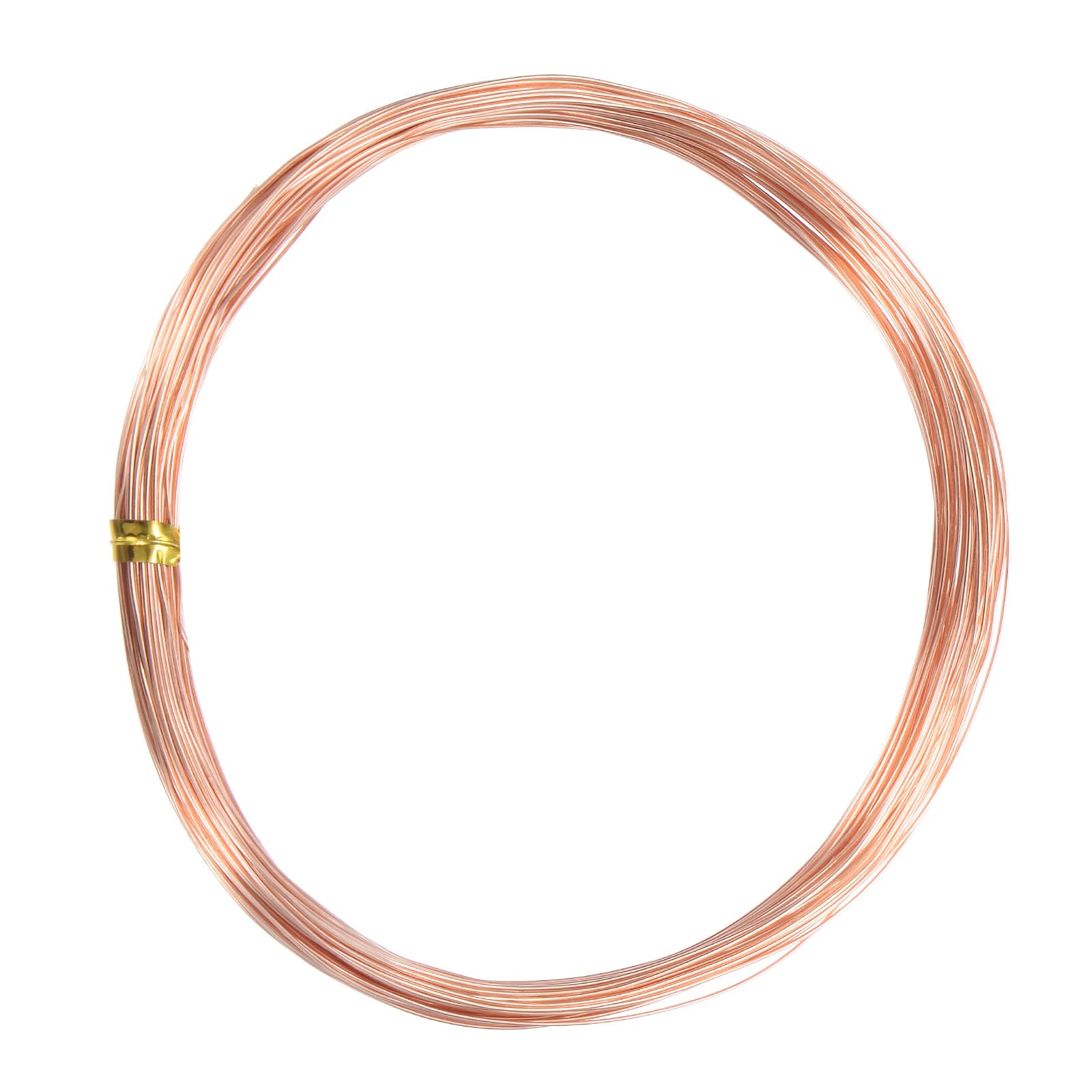 M METERXITY 99.9% Soft Copper Wire, 25 Gauge 49FT Pure Copper Wire for DIY Crafting/Jewelry Making/Gardening Plant/Beading, Craft Wire [0.45mm, 15M]