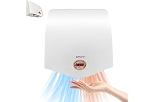 GMDQ 1600W Powerful Hand Dryers for Bathrooms Commercial, Electric Hand Dryer Touchless, Extra Quiet Low Noise(40db), Wall Mo