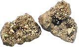 Namvo 2pcs Natural Pyrite Stones and Natural Quartz Crystal Chakra Healing view 6