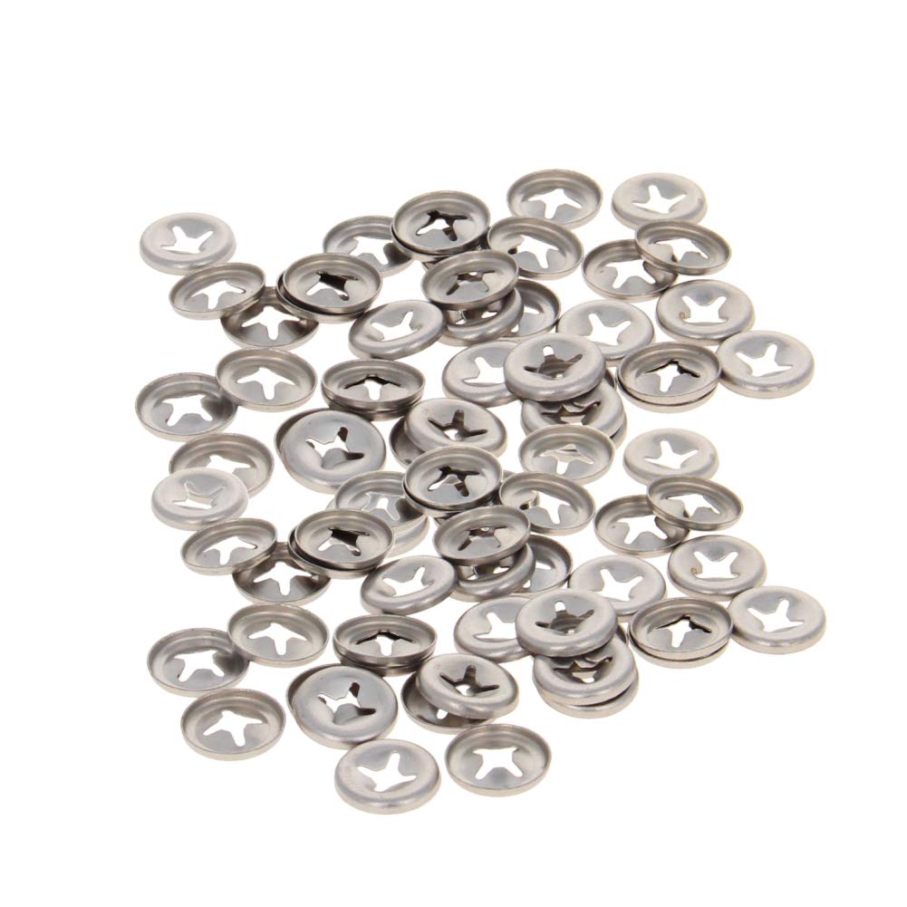 Othmro 100Pcs Starlock Washer 3mm Inner Dia 10mm Outer Dia, Push On Lock Washer Locking Washers Clips Fastener Stainless Steel Tooth Lock Washers for Machinery Equipment Industrial Production