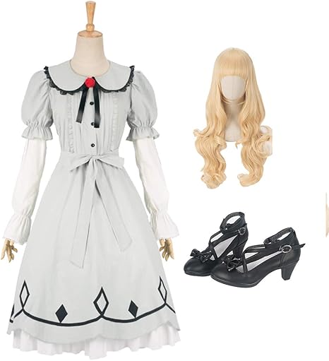 Amazon Cnstone コスプレ衣装 洋服 ワンピース Tuesday 風 イベント 宴会 余興 仮装 ハロウィン パーティー クリスマス 靴 ウイッグ追加できる S 衣装 ウイッグ 靴 22 5 25 0cm対応 コスプレ 仮装 通販
