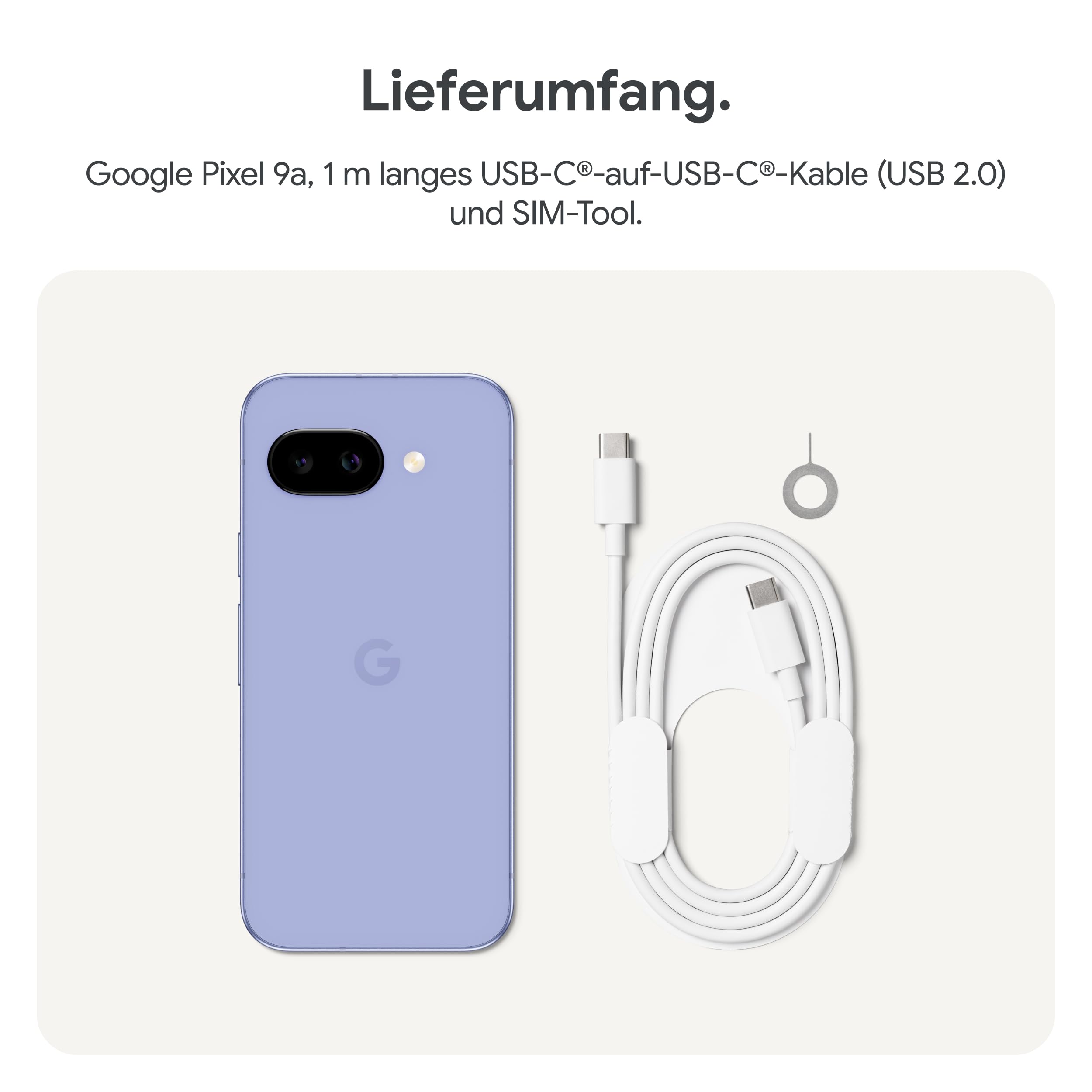 Google Pixel 9a: Android-Smartphone ohne SIM-Lock, mit KI-Kamera, 24 Stunden Akkulaufzeit und leistungsstarken Sicherheitsfunktionen – Iris, 128GB 6