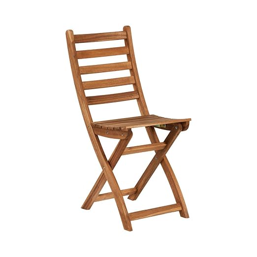 BUTLERS Lodge Holzstuhl für Balkon 36x50x86 cm - klappbarer Stuhl aus FSC-Akazienholz - Balkonstuhl, Gartenstuhl, Holzstuhl -