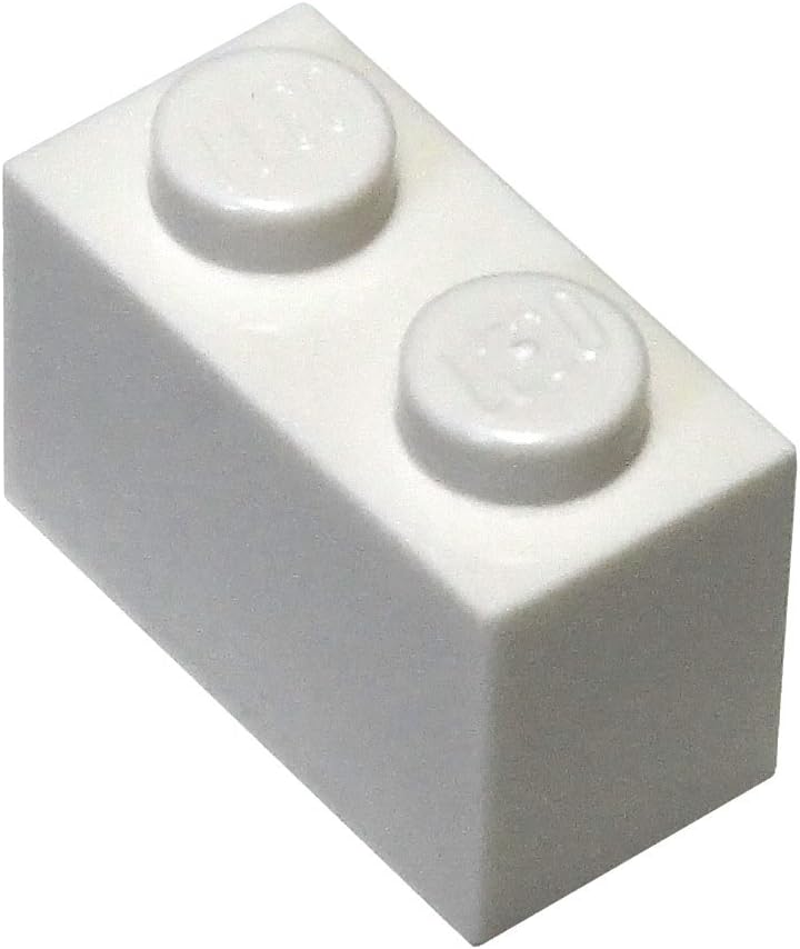 white lego bricks