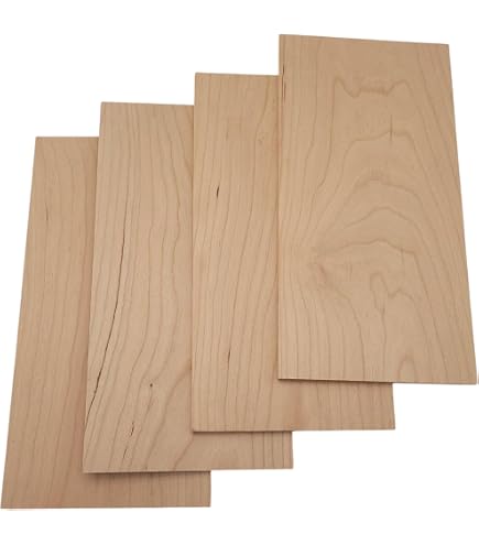 Amazon.com: The Hardwood Edge Alder 硬木木板- 4 件組榿木,適用於未 