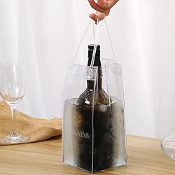 WAONIQ Ice Wine Bag, Portable Collapsible Clear