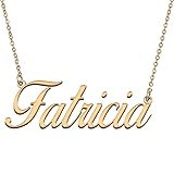 HUAN XUN Customized Custom Simple Any Name Necklace