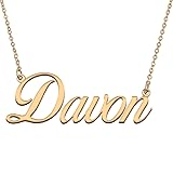 HUAN XUN Customized Custom Simple Any Name Necklace
