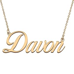 HUAN XUN Customized Custom Simple Any Name Necklace