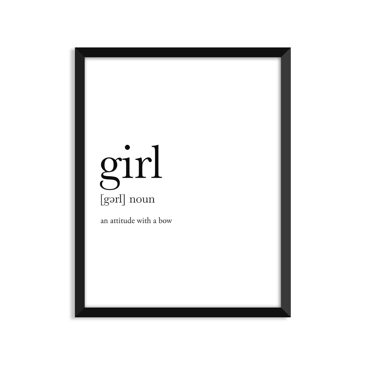 Girl definition Unframed art print poster or greeting