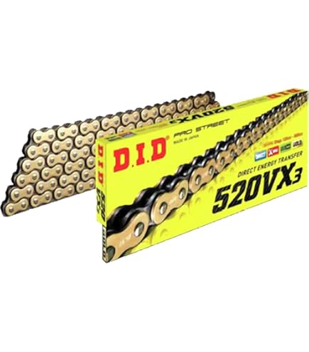 Amazon.com: DID 520VX3 Gold X-Ring Chain Rivet Type Connecting