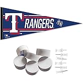 WinCraft Texas Rangers Pennant Banner and Wall Tack Pads