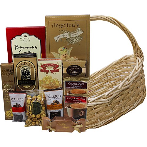 Sweet Sensations Cookie, Candy and Treats Gift Basket MEDIUM (Chocolate Option)