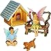 Mood Lab Fairy Garden - Kit with Miniature Figurines and Accessories - Hand Painted Pets Set of 5 pcs - for Outdoor or House Decor
