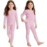 American Trends 2 Set Thermal Underwear for Unisex Kids - Soft Toddler Base Layer for Skiing/Cold Weather Long Johns