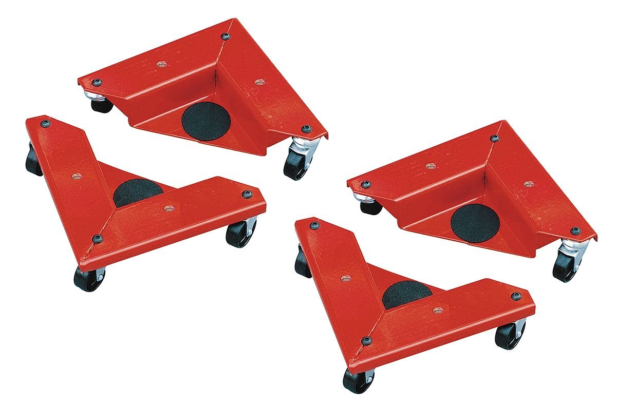 Industrial Grade 2TUT2 Corner Dolly, 1320 Lb, PK 4
